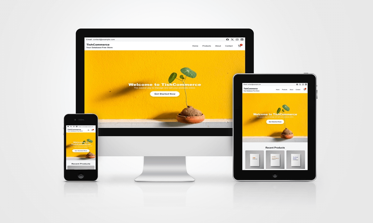 TishCommerce Screenshot